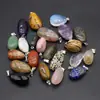 Pingente Irregular de Pedra Natural Exquisito Cristal Rosa Pedra Olho de Tigre Acessórios para Joias de Colar DIY Pingente