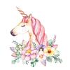 Dongguan fábrica transfronteiriça unicórnio pendurado pintura pintura spray rosa flor pintura núcleo quarto das crianças Inglês inspirador pintura decorativa
