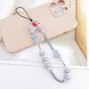 Yi Lian Nueva Cadena para Teléfono Móvil de Amor Perlado con Cuentas de Pequeñas Cuentas de Arroz Cordón para Teléfono Móvil Pulsera Resistente a Caídas Colgante para Carcasa de Teléfono Móvil