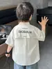 Camisas de Manga Corta para Niños Verano 2026 Estilo Nuevo Ropa de Verano para Niños Camisa Blanca de Verano para Niños Chaqueta Top de Verano para Bebé Ropa para Niños