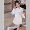 Vestido para Niñas Primavera Nuevo Elegante Vestido de Moda Infantil Corazón de Niña Casual Estilo Princesa Vestido Sudadera