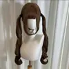 Peluca Yiduo Femenina Cabello Largo Lolita 80cm Cabello Largo Rizado Estilo Extendido Peluca Dulce Cobertura Completa de Cabeza Femenina