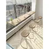Mesa de Barra de Madera Maciza Acrílica Simple Moderna Uso en Casa Montada en Pared Colgante Transparente Taburete Alto Mesa Juego de Mesa y Sillas de Barra