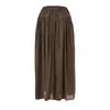 Pantalones falda nube de cintura alta con cordón, estilo vacacional, corte holgado, verano, nueva moda, holgados, adelgazantes, pierna ancha, pantalones casuales