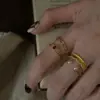 Anillo de plata de ley S925 con diseño de encaje y circonita para mujer, anillo combinado de diamante cepillado y perla, diseño abierto versátil, nuevo accesorio para la mano