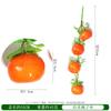 Brochetas de Fruta de Espuma Simulada Manzana Pimiento Decoración de Restaurante de Campo Estilo Pastoral Accesorios para Disparos Fruta Falsa Colgante