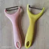 Cuchillo Pelador Cocina Pelador Multifuncional Raspador Pelador de Patatas Manzana Pepino Cepillo Doméstico Cepillo para Melón