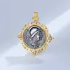 Novo Conjunto de Joias Prata Esterlina S925 Moeda Antiga Prata Tailandesa Deus Romano da Guerra Retrô Conjunto de Três Peças para Mulheres Estilo Europeu e Americano