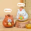 Gato de Desenho Animado Chocalho Estação de Trabalho de Escritório Descompressão Enfeites de Gatinho Gato da Sorte Decoração de Mesa Boneca Presente