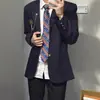 Uniforme Escolar Japonês Original de Outono/Primavera Três Cores Dois Botões DK Terno Terno Camisa Calça Escola para um Conjunto Completo