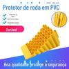 Retentor de pneu de plástico portátil para caminhão, antiderrapante, estacionamento de garagem subterrânea, batente de estacionamento, posicionamento de pneu, ré