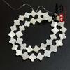 Folhas de concha de prata natural estrela de cinco pontas amor semi-acabado diy pulseira colar acessórios de jóias soltas acessórios de contas