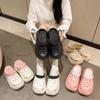 Zapatos de cueva de tacón alto EVA9 cm de suela gruesa para mujer, verano ins, modernos, aumentados, para exteriores, transpirables, zapato sobre zapato, sandalias de dos piezas