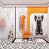 Marca de moda Barrio Sésamo Oso violento papel tapiz moderno lujo ligero estudio en vivo papel tapiz Alto sentido dormitorio sala de estar pared de fondo