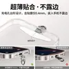 Cordón para Teléfono Móvil Espaciador Clip de Acero Inoxidable Ultradelgado Tarjeta de Conexión para Funda de Teléfono de Metal Elegante Parche Trasero Anti-Pérdida
