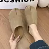 Diseño único Boken 2026 zapatillas de casa tipo francés sin cordones, punta perezosa, para mujer, adecuadas para usar al aire libre, con suela dividida sintética, modelo nuevo