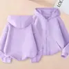 Jaqueta Moletom com Capuz e Zíper Casual Simples Nova para Crianças, Primavera e Outono, para Meninos e Meninas, Versátil, Estilo Coreano, Tendência