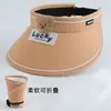 Sombrero de verano para niños con protección solar, parte superior abierta, transpirable, ala ancha, protección UV, con ventilador, estilo delgado