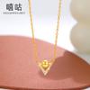 Xi Gu D0529 S925 Prata V-Bead Colar Feminino Alto Sentido Nicho Vento Frio Zircon Clavícula Cadeia Colar Cadeia