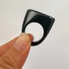 Joyería de Estilo Europeo y Americano, Anillo Cuadrado y Redondo de Acrílico con Diseño de Nicho, Moda de Gama Alta, Anillo Elegante y Versátil para el Dedo Índice