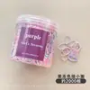 Coloridos coleteros para el cabello de niños estilo coreano, ligas de goma desechables de alta elasticidad, versátiles y suaves con el cabello, coleteros para bebé para peinados de moño