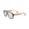Gafas de sol cuadradas retro de moda europea y americana para exteriores, con montura grande dorada, para hombres y mujeres, con protección ocular y protección UV