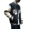Moda Americana Chaqueta Oversize para Hombre 2024 Primavera y Otoño Chaqueta Retro Americana de Ante Marca de Moda Traje de Béisbol Retro
