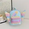 Mochila Escolar para Bebê Jardim de Infância Estrela Cadente Fofa com Asas Mochila para Meninos e Meninas Mochila Infantil Estilo Ocidental com Diamantes