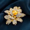 Broche Estilo Chanel de Nuevo Estilo Avanzado Accesorios de Traje Estilo Corte Pin Elegante de Nicho Accesorios de Corsage Femenino Accesorios