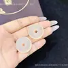 Piedra Calcedonia Natural Lichi Jade Congelado Colgante de Paz 25 mm Alto Hielo Calcedonia Accesorios para Manualidades DIY Artículo Caliente de Transmisión en Vivo