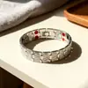 Popular Metal Transfronterizo Europeo y Americano Imán de Cobre Rojo Antiguo Pulsera Retro Fila Ancha Desmontable Pulsera de Pareja