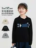 Suéter para Niños Wuli Bu Yi Invierno Nuevo Estilo Mezcla de Lana Jacquard Gato Muñeco Cálido Lindo Cuello en V para Niños