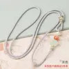 Corda para Colar Amuleto da Sorte Rosto Sorridente, Cordão para Colar Pingente de Jade Versátil Estilo Chinês, Pingente de Joia Trançado, Cordão de Pescoço Dourado Atacado