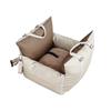 Transportín para Coche Transfronterizo Asiento de Seguridad para Mascotas para Todas las Estaciones Removible y Lavable Colchoneta Transportín para Coche para Mascotas para Perros Pequeños y Medianos