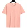 Camiseta de Manga Corta 100% Algodón 200g, Cuello Redondo, Corte Holgado, Camiseta Básica Estilo Nuevo Verano Blanca, Camiseta Publicitaria para Hombre con Logo Impreso