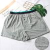 Comercio Exterior Boxer de Algodón Puro para Hombre Pantalones Arlo Algodón Holgado Talla Grande Shorts Pantalones de Pijama para Casa Pantalones Grandes