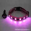 Suministros para Mascotas 200 mAh Polímero Carga USB Collar para Perro Luminoso LED Collar para Perro Recargable