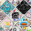 Un Popular Juego de Pegatinas Transfronterizas desde un Almacén Americano, Envío Directo, Impermeable, para Decorar Refrigeradores, Computadoras y Diarios
