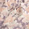 Gaze Dupla Dobrada 100% Algodão Penteado, Pijama Floral Estilo Chinês Retrô Pintura a Tinta, Cobertor, Elástico de Cabelo, Roupa de Maternidade, Tecido para Loungewear