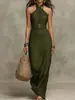 2026 Nuevo Vestido de Moda sin Mangas con Cuello Halter Delgado para Mujer Transfronterizo Europeo y Americano Amazon
