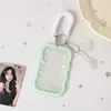 Portatarjetas estilo coreano Hisocute de 3 pulgadas, colgante de almacenamiento de tarjetas de fotos de celebridades, cubierta protectora para tarjeta de estudiante del campus, tarjeta de comedor, tarjeta de identificación