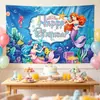 Novo tecido de fundo de aniversário transfronteiriço 100D decoração de cena de dinossauro alienígena para celebração de festa banner de aniversário