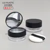Em Estoque Embalagem de Estojo Compacto com Tampa Flip-Top 20g com Esponja, Caixa de Refil para Pó Solto, Caixa de Pó Fixador, Caixa de Maquiagem Vazia
