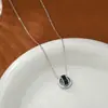 2024 Nuevo Chapado en Oro Real Zirconia Cadena Elegante para Clavícula Femenina Diseño de Nicho Sentido del Diseño Collar de Doble Anillo Circular de Moda