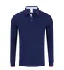 Camisa Polo de Algodón y Seda 200g con Cuello y Mangas Largas para Hombres y Mujeres, Mismo Estilo, Logo Bordado Imprimible, Ropa de Trabajo, Ropa para Grupo