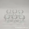Mecanismo de presión hidropónico vaso cilíndrico cuadrado de vidrio transparente Cuenca portavelas de té tarro de dulces de aromaterapia Cuadrado Redondo Taza