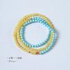 Pulsera Guofeng Magnesita Cera de Abeja Piedra Cloisonné Koi para Mujer Fina Simple de una Sola Vuelta Apilable Pulsera Joyería Lote