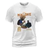 Camiseta de Manga Corta Estampada Transfronteriza Verano Estilo Americano Holgada Cuello Redondo