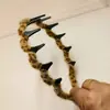 Tiara Dentada Ondulada com Estampa de Leopardo Doce e Descolada para Mulheres no Outono, Raízes do Cabelo Fofas, Lavagem do Rosto, Pressão do Cabelo, Tiara Antiderrapante, Acessório de Cabelo