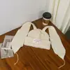 Sombrero de Lana con Orejas de Gato Dulce y Lindo Estilo Coreano para Mujer en Otoño e Invierno Protección Cálida para los Oídos Parche con Letra Gorro de Punto Versátil